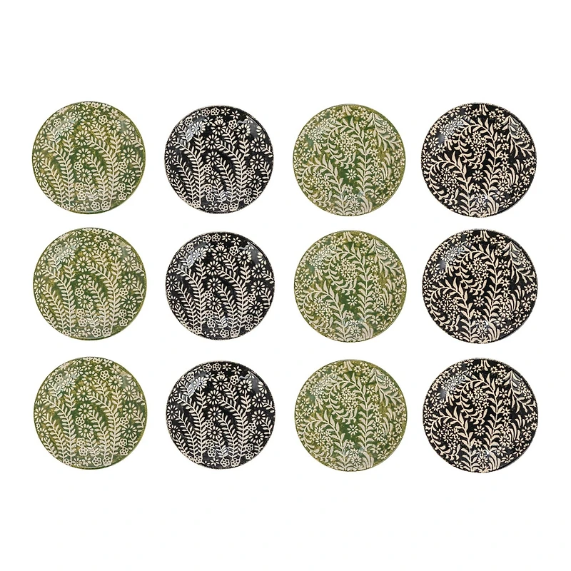 Hello Honey® 5" Botanical Round Stoneware Plate, 12ct.