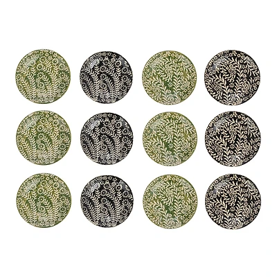 Hello Honey® 5" Botanical Round Stoneware Plate, 12ct.