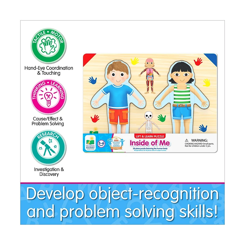 Lift & Learn Puzzle - Inside of Me: 28 Pcs