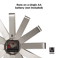 Umbra 12" Steel Ribbon Round Wall Clock