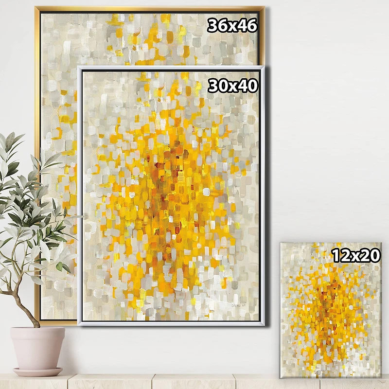 Designart - Glam Yellow Explosion Blocks
