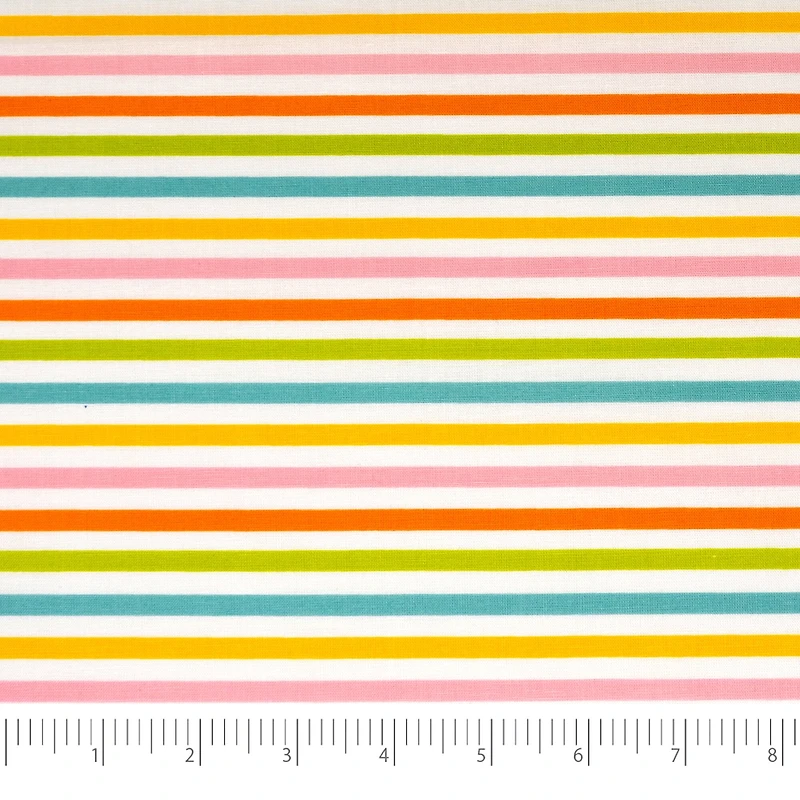 SINGER Pastel Stripe Cotton Fabric