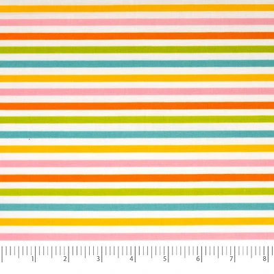 SINGER Pastel Stripe Cotton Fabric
