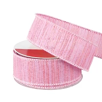 1.5" x 30ft. Blush & Gold Wired Ribbon by Celebrate It®