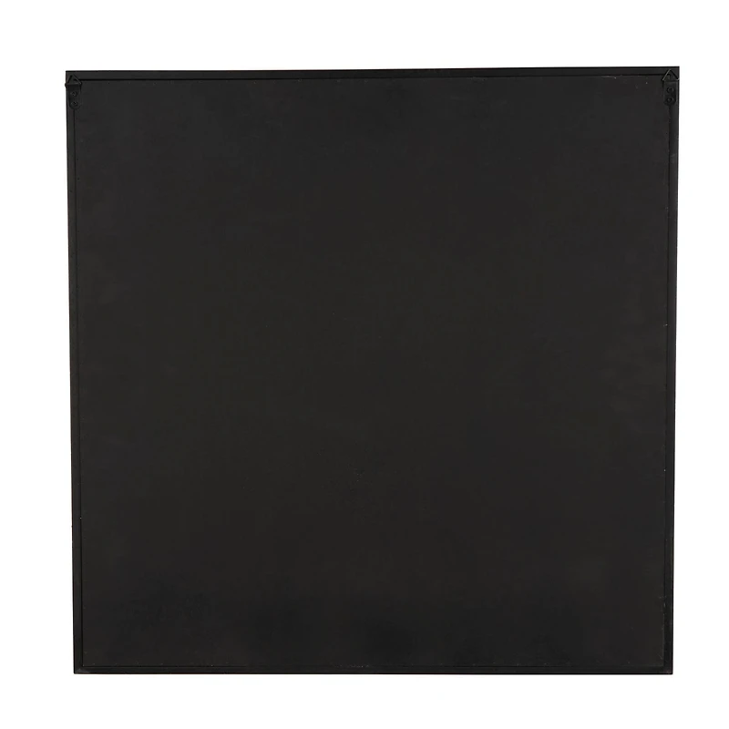 28" Cream, Beige & Black Handmade Abstract Circular Shell Wall Décor