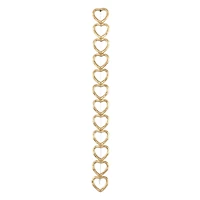 Gold Metal Heart Beads, 13mm by Bead Landing™