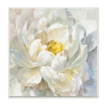Stupell Industries Soft White Yellow Delicate Flower Petals Wall Plaque