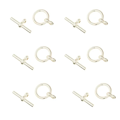 12 Packs: 6 ct. (72 total) Silver Toggle Clasps by Bead Landing™