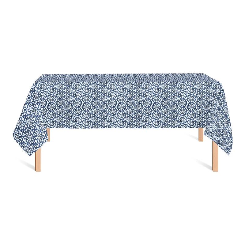 Radial Shibori Pattern Tablecloth