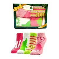 Wicked 4 Pack Cozy Socks in Gift Wrap Box