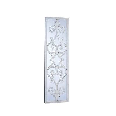 Household Essentials 47" Large Framed Decorative Scroll Wall Mirror