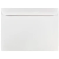 JAM Paper 8.75" x 11.5" White Booklet Commercial Envelopes, 50ct.