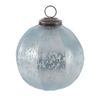 Blue Mercury Glass Ornament Set