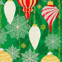 Fabric Editions Christmas Ornaments Cotton Fabric