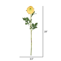 Yellow Ranunculus Artificial Stem, 4ct.