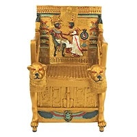 7" King Tut's Golden Throne Treasure Box