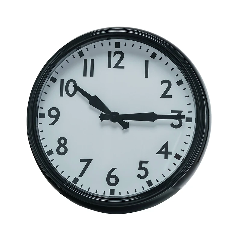 Hello Honey® 15" Black & White Timeless Contrast Round Wall Clock