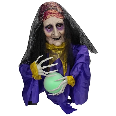20" Lighted & Animated Fortune Teller Halloween Decoration