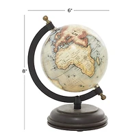 Rustic Globe with Iron Axis & Mango Wood Base