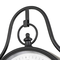 6.75ft. Black Metal Clock