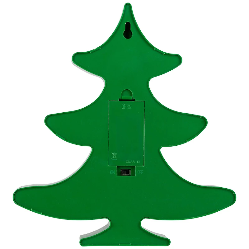 8.75" Green Christmas Tree Marquee Wall Sign
