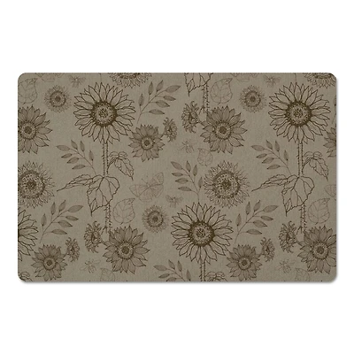 Sunflower Icons Floor Mat