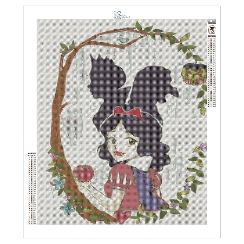 Sparkly Selections Beginner Snow White by Local Utah Artist Kristina M. Diamond Painting Kit
