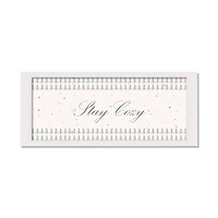 36" Stay Cozy White Framed Print Wall Art