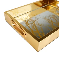 Gold Tree Plastic Glam Tray Set