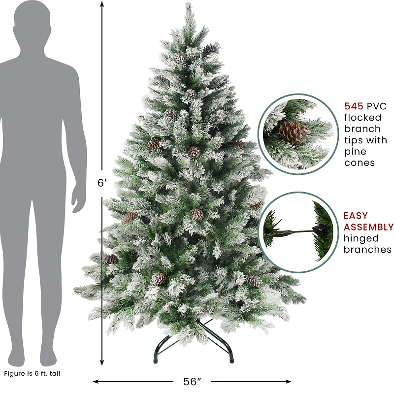 6ft. Unlit Angel Pine Artificial Christmas Tree