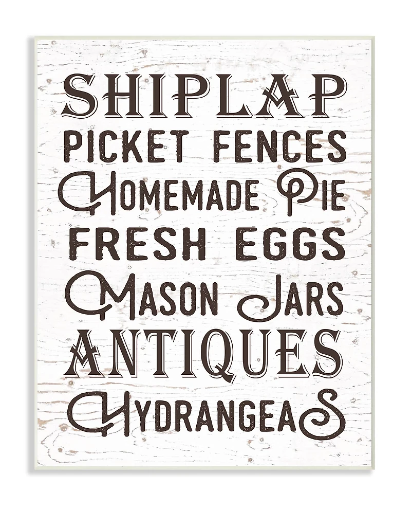 Stupell Industries The Best Rustic Things Farmhouse Wall Plaque