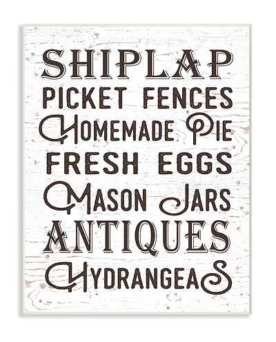 Stupell Industries The Best Rustic Things Farmhouse Wall Plaque