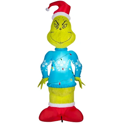 10ft. Airblown® Inflatable Christmas Giant Plush Grinch with String Lights