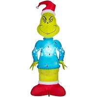 10ft. Airblown® Inflatable Christmas Giant Plush Grinch with String Lights