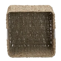 Household Essentials Seagrass Square Wicker Basket 