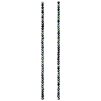 Black Small Glass Faceted Round Beads, 2mm by Bead Landing™