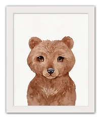 Baby Animal Framed Print Wall Hanging