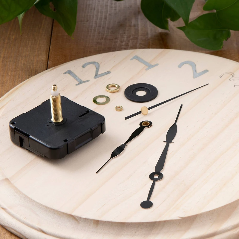 6 Pack: 3/4" Clock Movement Kit with Black Hands by Make Market®