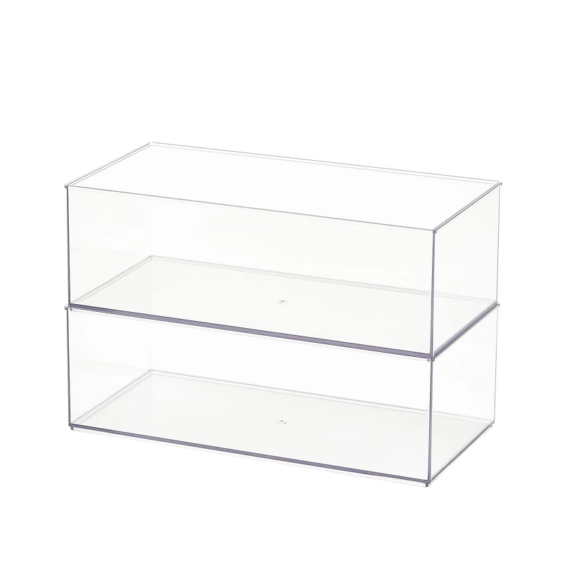 12" x 6" Clear Stacking Storage Bin by Simply Tidy™