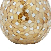 Gold Metal Glam Fruit Sculpture Set