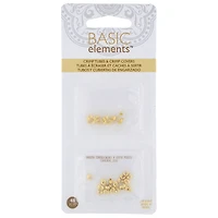 The Beadsmith® Basic Elements™ Gold-Plated Smooth Crimp Tubes & 3mm Covers