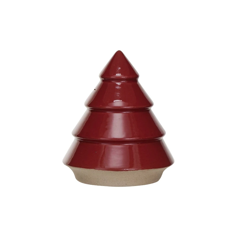 Hello Honey® 5" Red Decorative Unglazed Stoneware Tree
