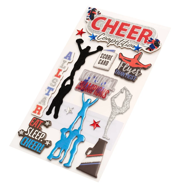 Pro Cheerleading Dimensional Stickers by Recollections™