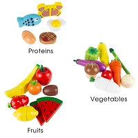 Toy Time Wooden & Magnetic Pretend Play Food Set