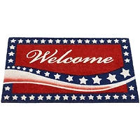 Red Stars & Stripes Patriotic Doormat