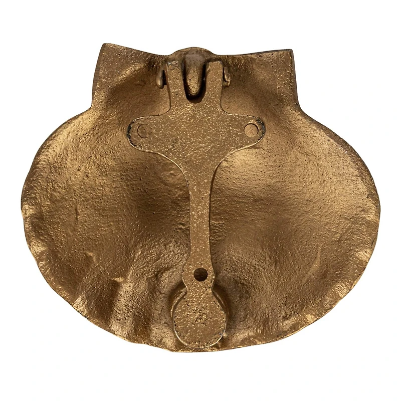 Hello Honey® Golden Antique Cast Metal Shell Door Knocker