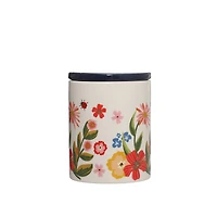6.5" Floral Ceramic Container with Lid by Ashland®