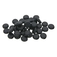 Fablastic™ Black Silicone Cord Locks, 10mm
