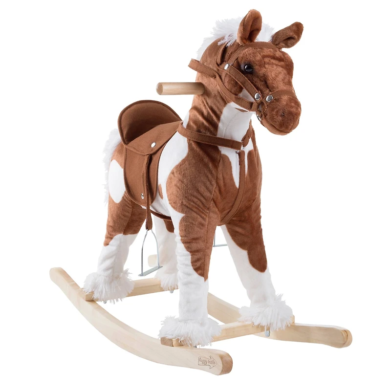 Toy Time Rocking Horse Plush Ride-On