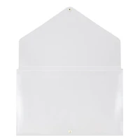 JAM Paper Clear 11" x 17" Snap Closure Plastic Portfolio